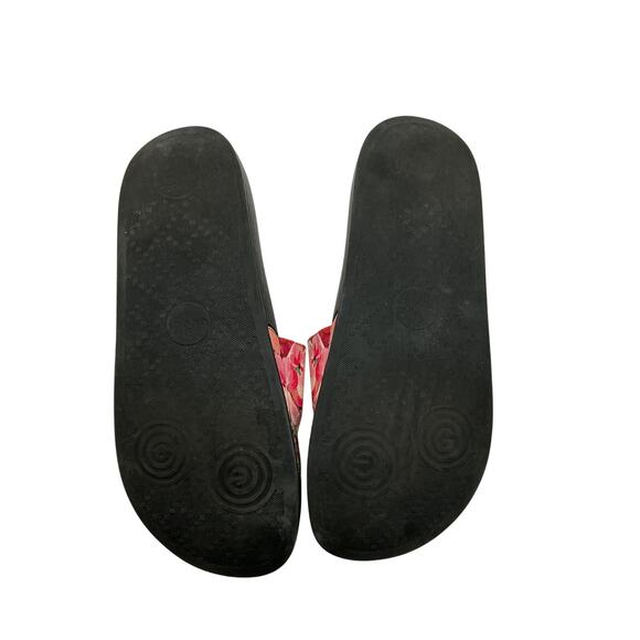 Gucci Gg 'Blooms' Black Rubber Supreme Slide Sandals Size 40 (10) - Picture 6 of 6